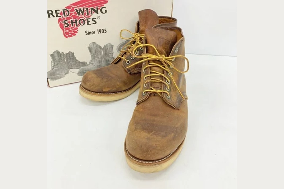RED WING 9111、履き込まれたカッパーラフ＆タフの表情
